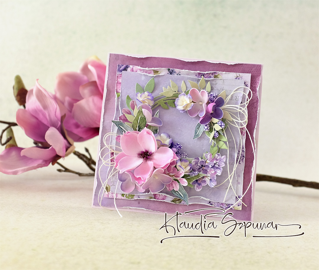 Violet Handgemachte Geburtstagskarte